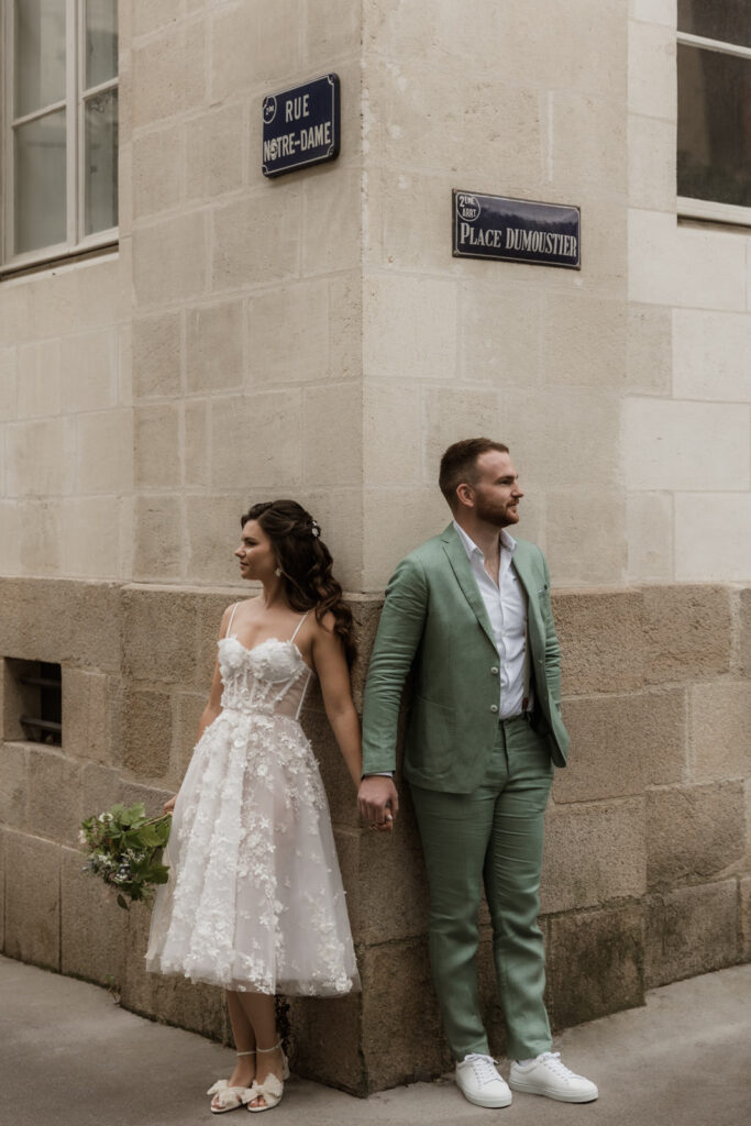 Séance couple mariage civil