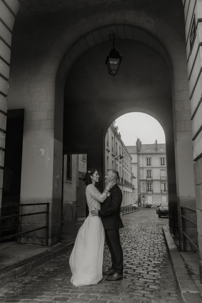 Couple dans les rues de Nantes