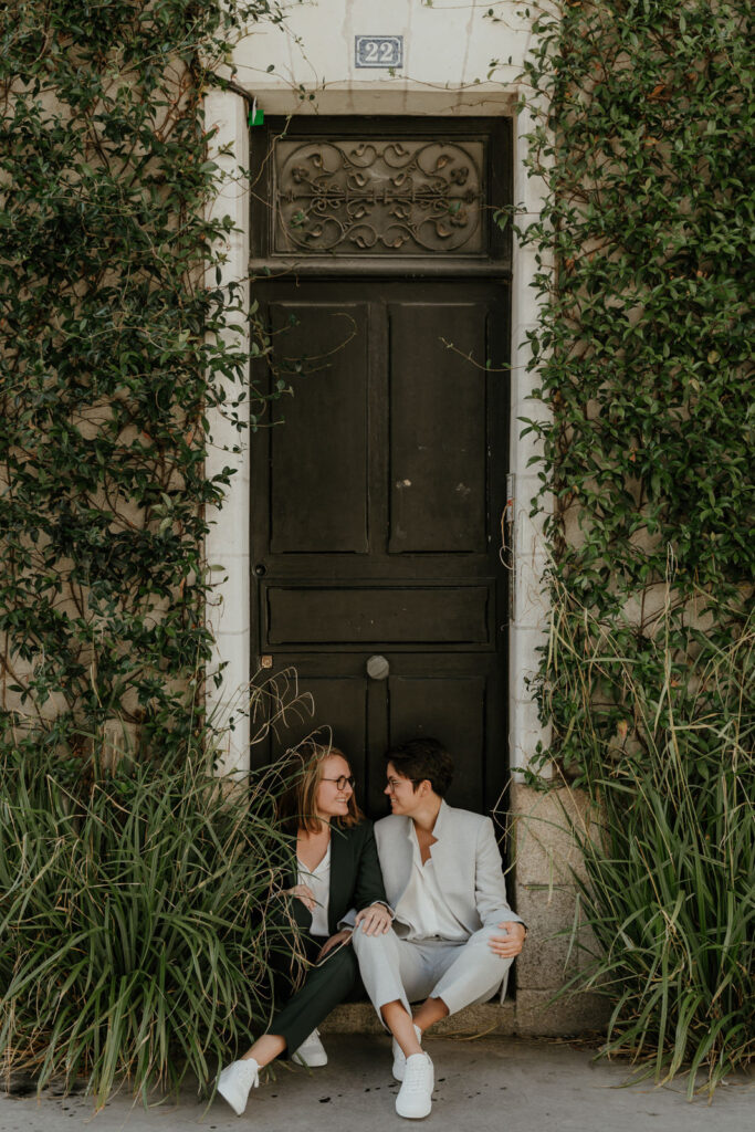 Couple dans les rues de Nantes