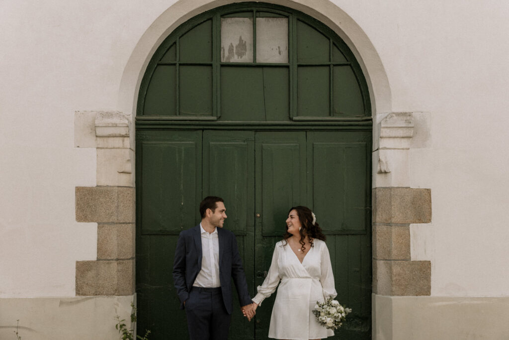 Couple dans les rues de Nantes