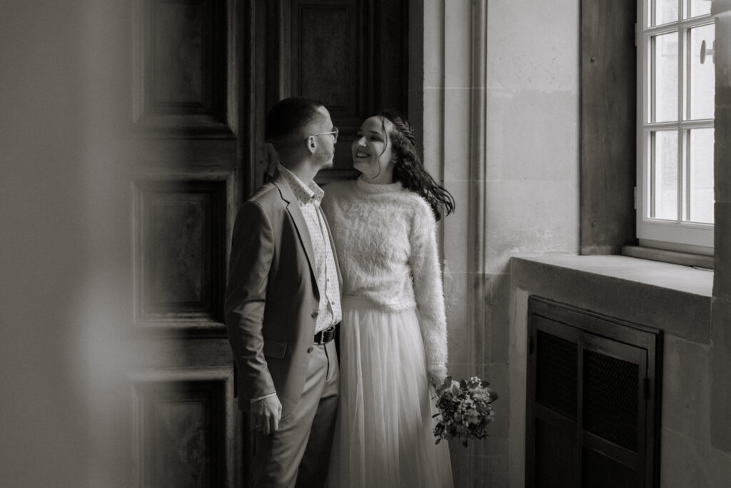 Couple dans la mairie de Nantes mariage civil